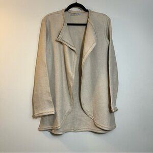ALEXIA VON BECK Cream Long Sleeve Oversized Cardigan